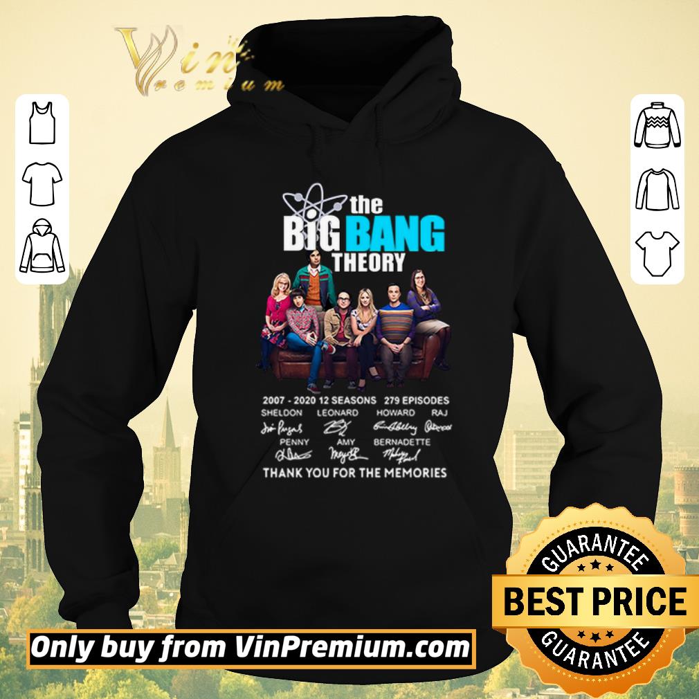 e361fbcf hot the big bang theory thank you for the memories signatures shirt sweater 4 - Hot The Big Bang Theory thank you for the memories signatures shirt sweater