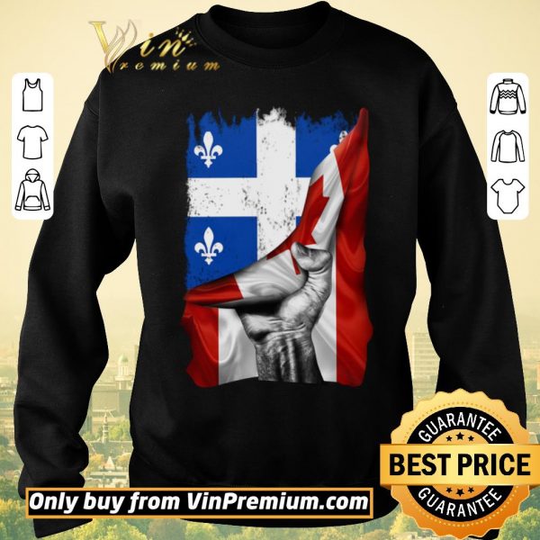 Pretty Quebec Canada flag shirt sweater