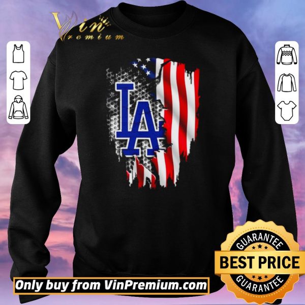 Premium Los Angeles Dodgers American Flag shirt sweater