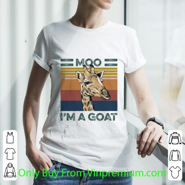 Hot Vintage Giraffe Moo I’m A Goat shirt
