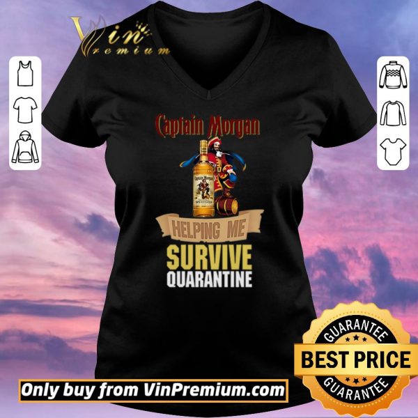 Funny Captain Morgan helping me survive quarantine shirt sweater