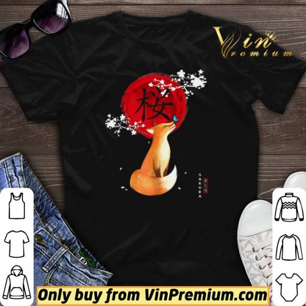 Fox Butterfly Sakura shirt sweater