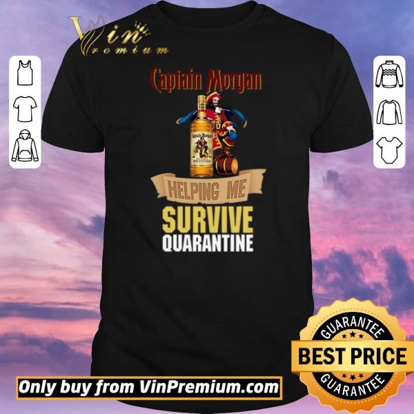 Funny Captain Morgan helping me survive quarantine shirt sweater