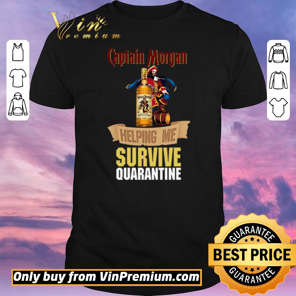 Funny Captain Morgan helping me survive quarantine shirt sweater