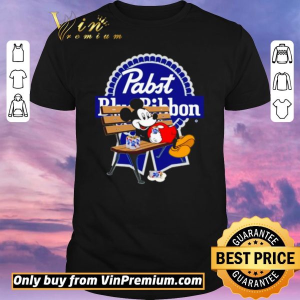Official Mickey Mouse drink Pabst Blue Ribbon shirt sweater