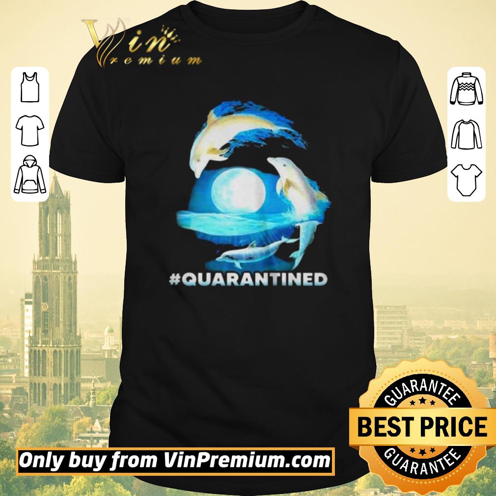 Awesome Nautical Full Moon Bottlenose Dolphins Quarantined shirt sweater