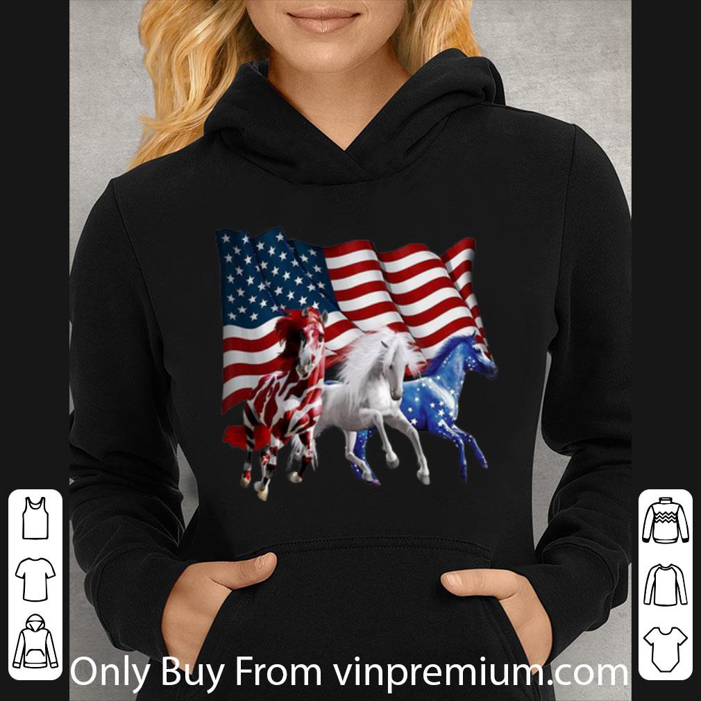f528d5b2 nice horses american flag shirt 4 - Nice Horses American Flag shirt