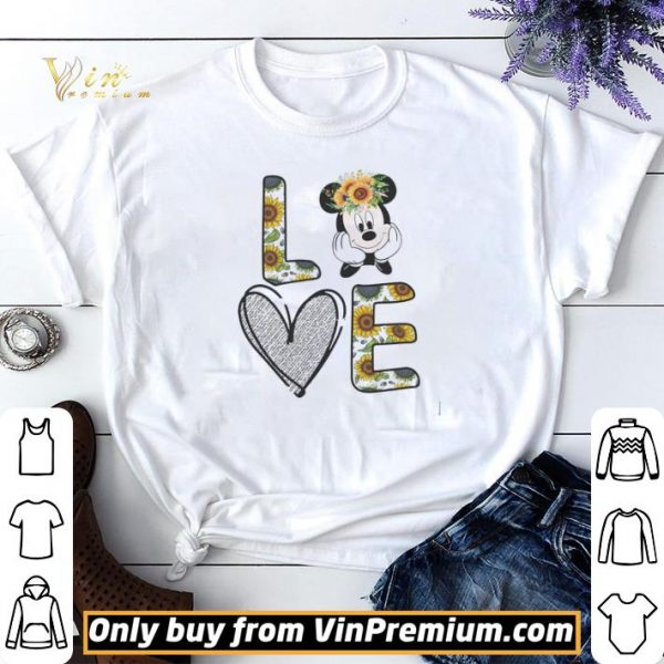 Love Mickey Mouse Sunflower shirt sweater