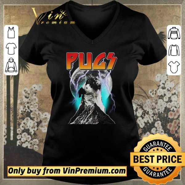 Pretty Pugs moon mountain lightning shirt sweater
