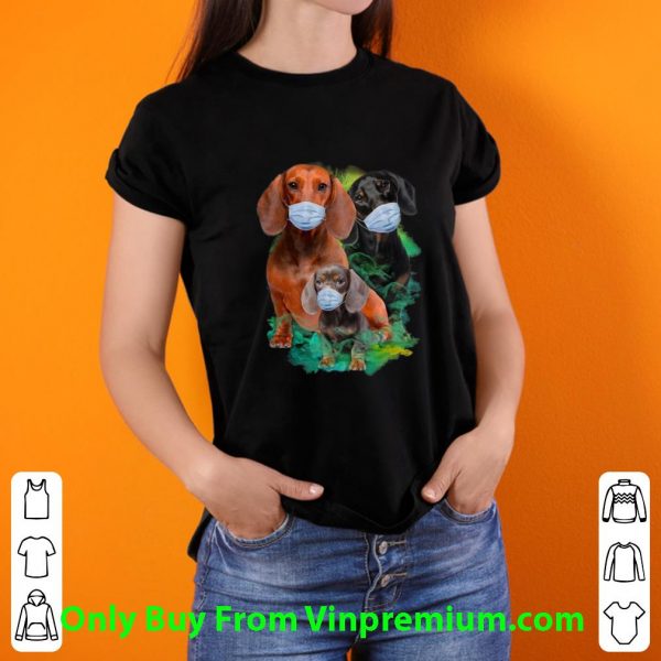 Awesome Dachshunds Mask Coronavirus Dog Lovers shirt