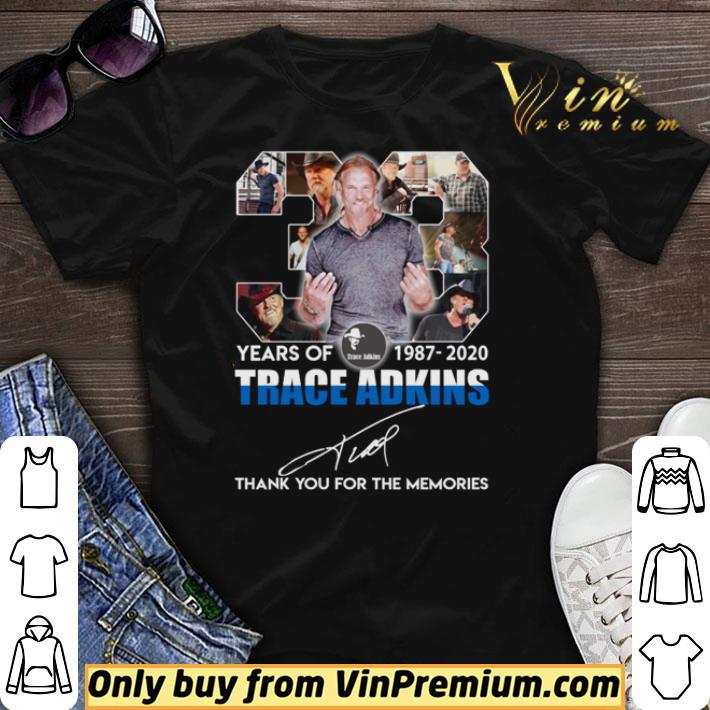 38 Years of Trace Adkins 1987-2020 thank you for the memories signature shirt sweater