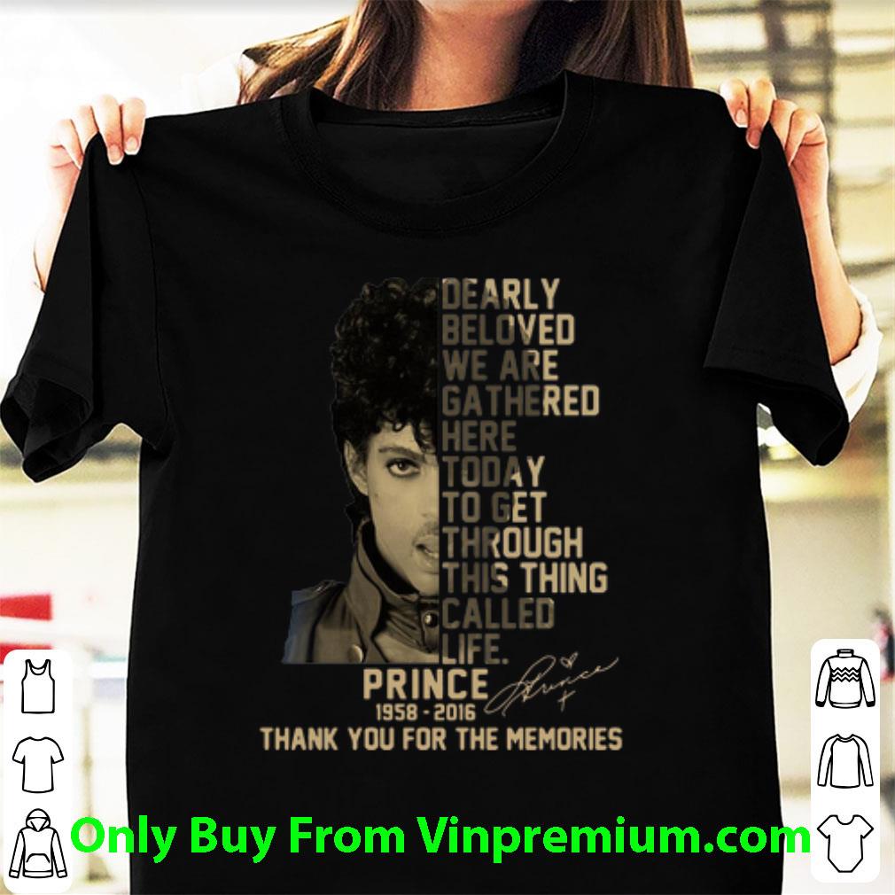 Great Prince 1958-2016 Thank You For The Memories Signature shirt
