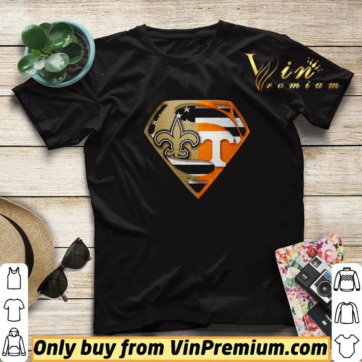 09248126 superman new orleans saints and tennessee volunteers shirt sweater 4 - Superman New Orleans Saints and Tennessee Volunteers shirt sweater