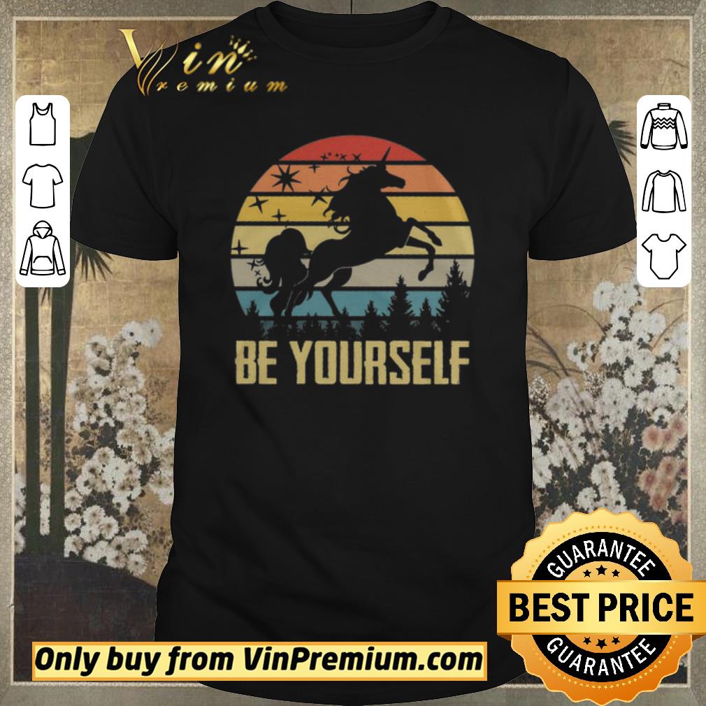 Top Top Unicorn Be Yourself Vintage In The Forest shirt sweater