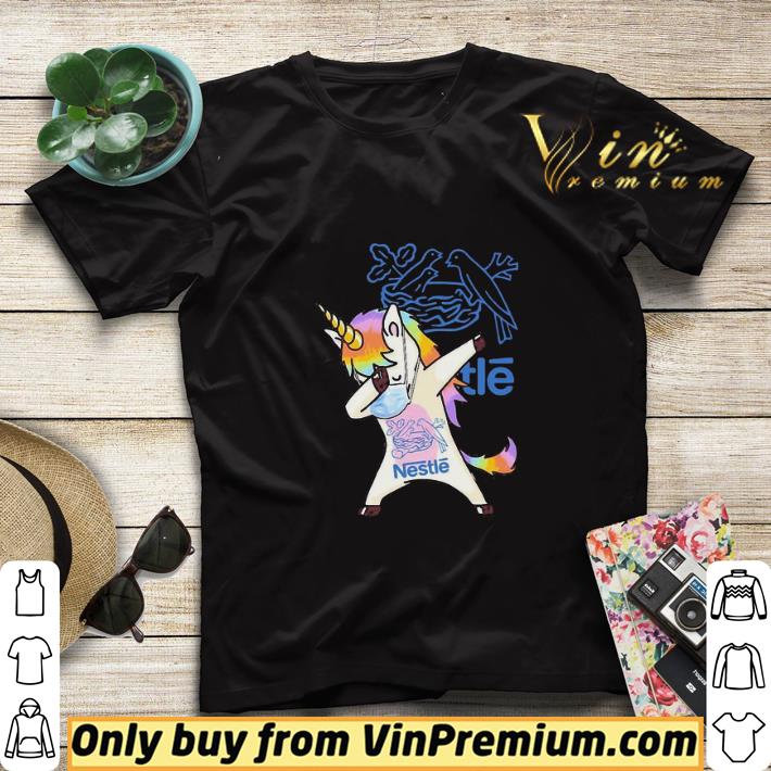 0c56e102 unicorn mask dabbing nestle logo shirt sweater 4 - Unicorn mask dabbing nestle logo shirt sweater