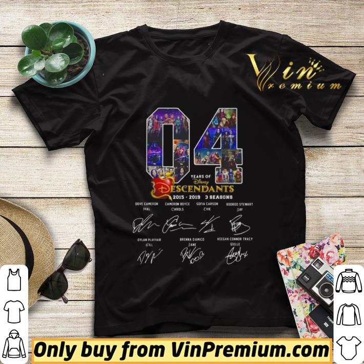 04 Years Of The Descendants 2019-2019 3 Seasons Signatures shirt sweater 0de08e3e 04 years of the descendants 2019 2019 3 seasons signatures shirt sweater 4 - 04 Years Of The Descendants 2019-2019 3 Seasons Signatures shirt sweater