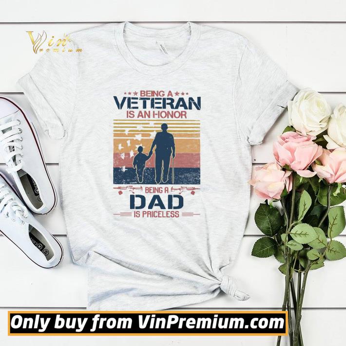 119645bd being a veteran is an honor being a dad is priceless vintage shirt sweater 4 - Being a Veteran is an honor being a Dad is Priceless vintage shirt sweater