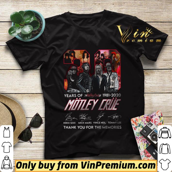 13645461 39 year of motley crue 1981 2020 signature thank you for the memories shirt sweater 4 - 39 Year Of Motley Crue 1981 2020 Signature Thank You For The Memories shirt sweater