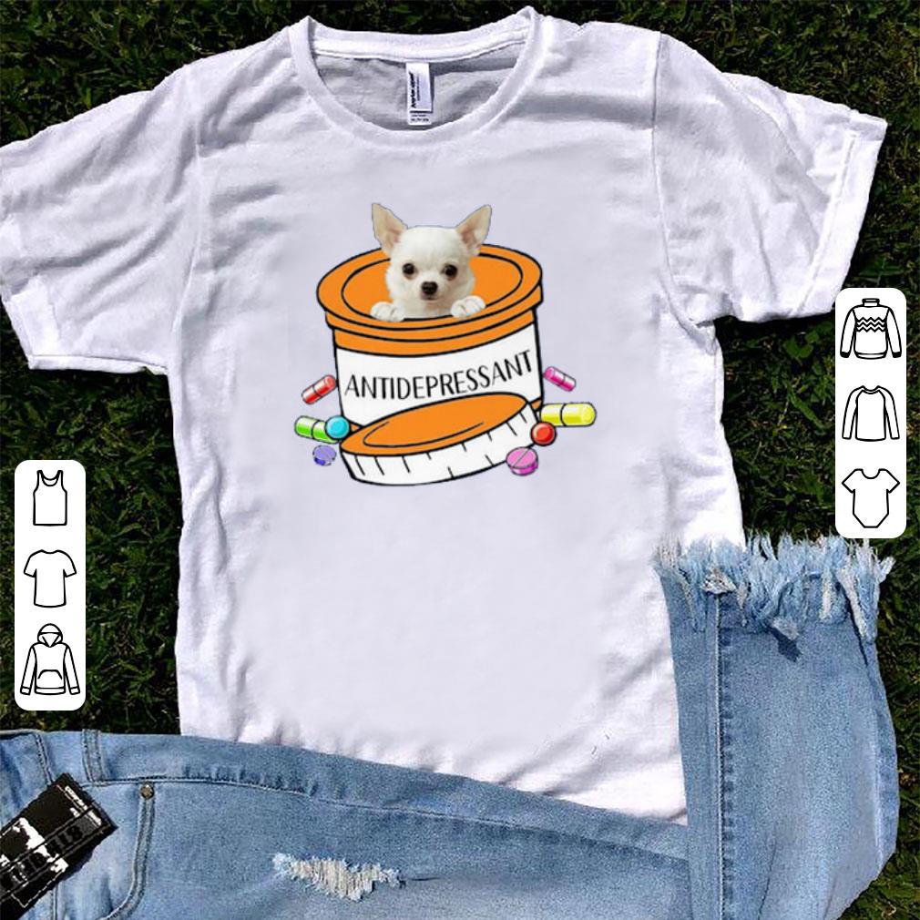 Top White Chihuahua Antidepressant Shirt