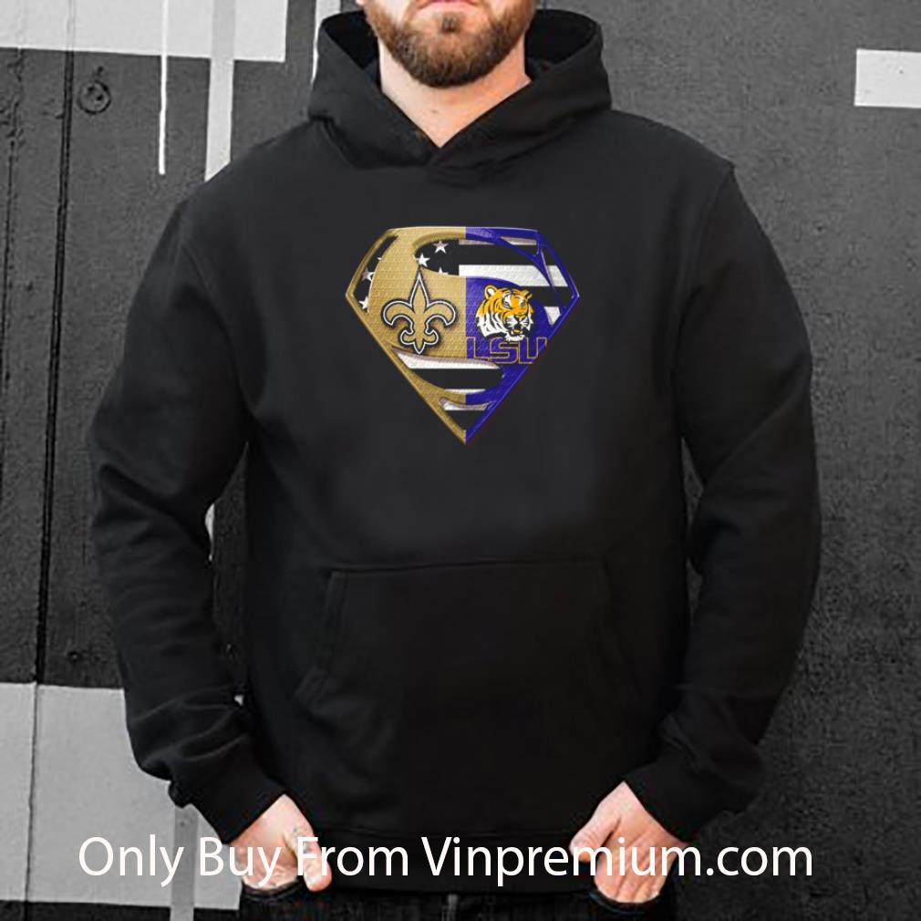2809fb66 hot new orleans saints and lsu tigers inside superman shirt 4 - Hot New Orleans Saints And Lsu Tigers Inside Superman shirt