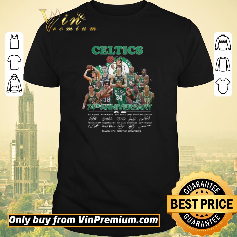 Pretty Boston Celtics Logo 74th Anniversary Signature shirt sweater