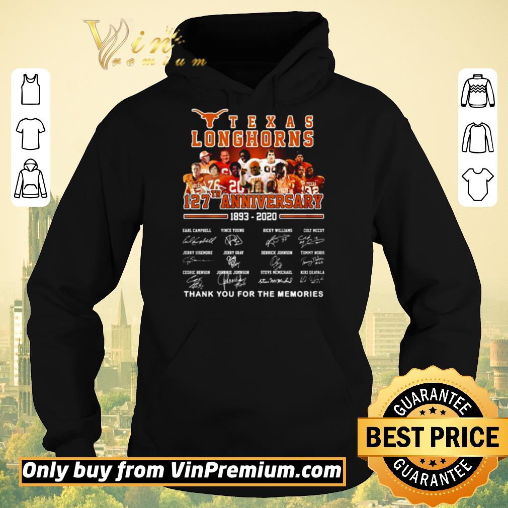 3747edee hot texas longhorns 127th anniversary 1893 2020 thank you for the memories shirt sweater 4 - Hot Texas Longhorns 127th anniversary 1893 2020 thank you for the memories shirt sweater
