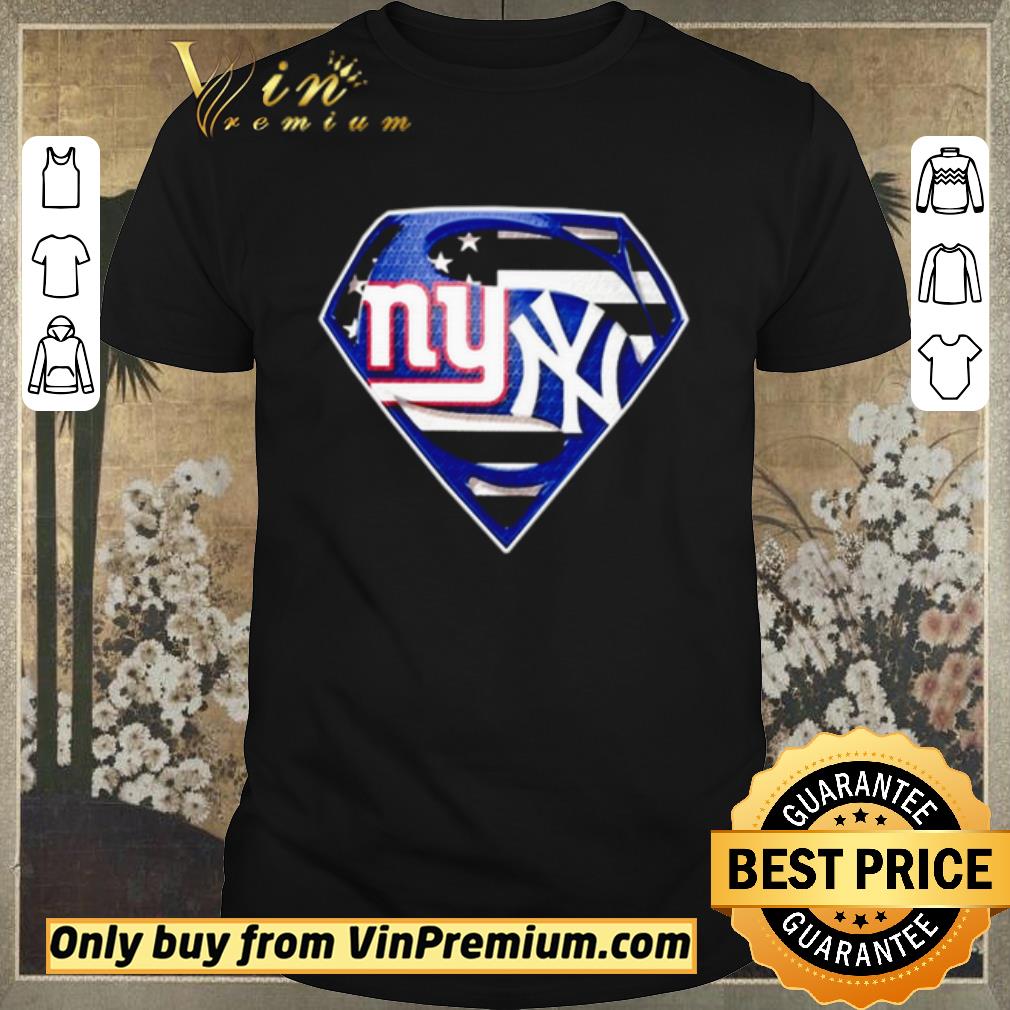 Hot Top Premium Superman New York Giants vs New York Yankees shirt sweater