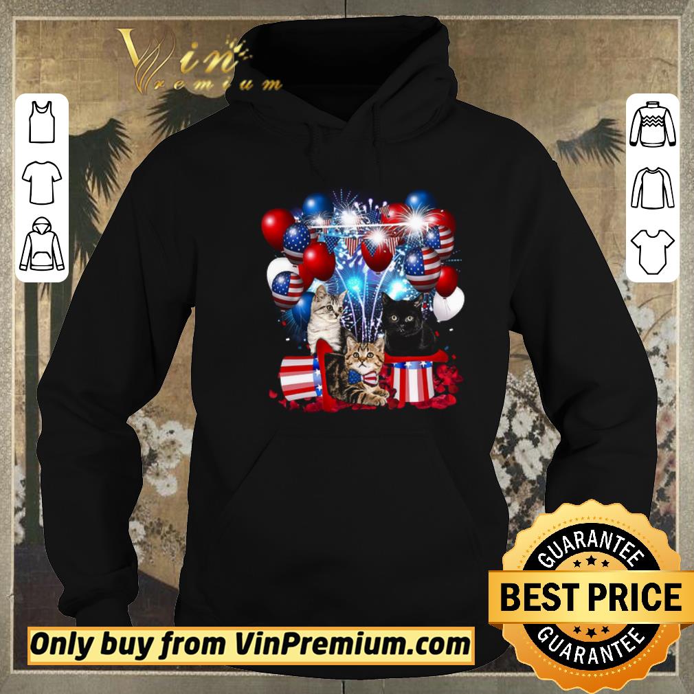 Official three Cats 4th Of July Firework American Flag shirt sweater 3ce5010b official three cats 4th of july firework american flag shirt sweater 4 - Official three Cats 4th Of July Firework American Flag shirt sweater