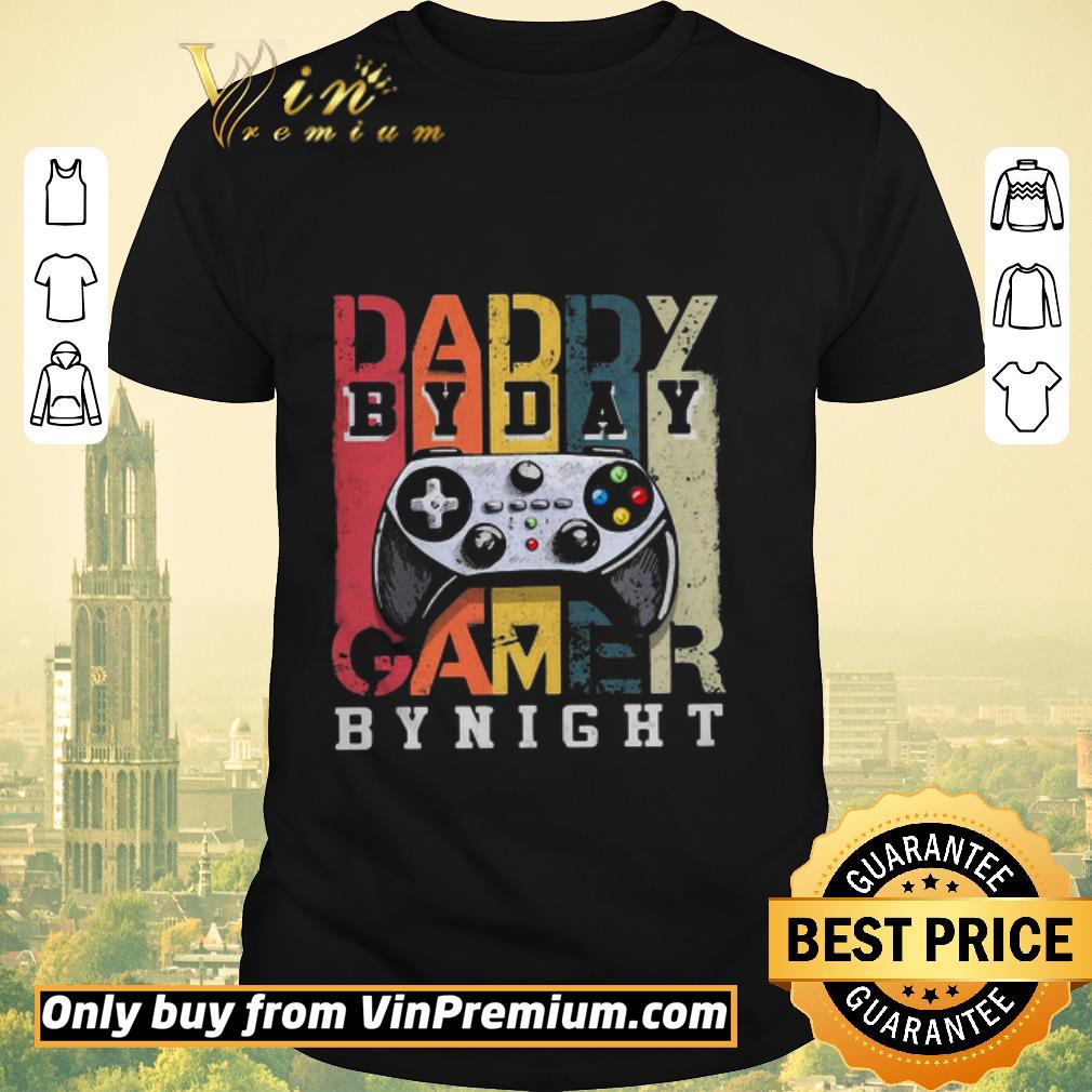 Awesome Daddy By Day By Night Gamer Vintage shirt sweater