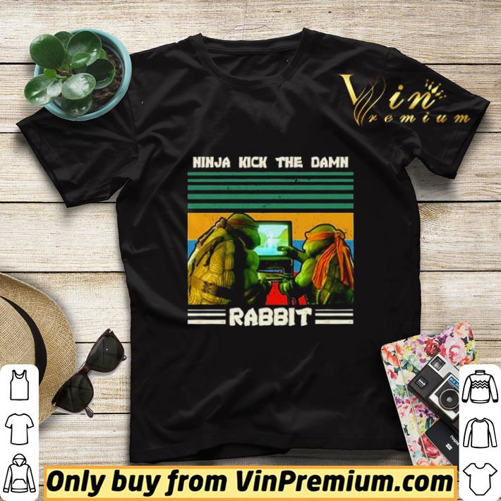 408ada98 vintage ninja kick the damn rabbit shirt sweater 4 - Vintage ninja kick the Damn rabbit shirt sweater