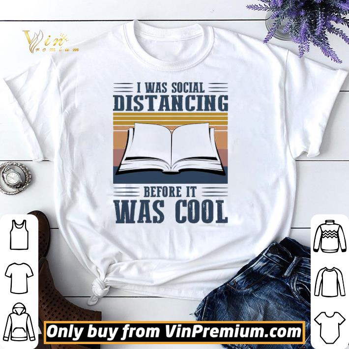 Book I was social distancing before it was cool vintage shirt sweater