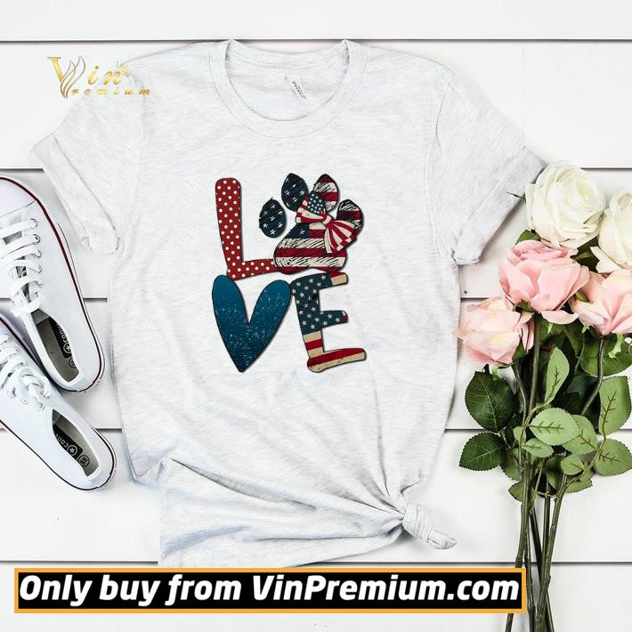 4e7350ab independence day love dog paw shirt sweater 4 - Independence Day love dog paw shirt sweater