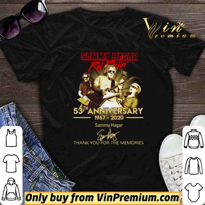 Sammy Hagar 53th Anniversary 1967-2020 thank you for memories signature shirt sweater
