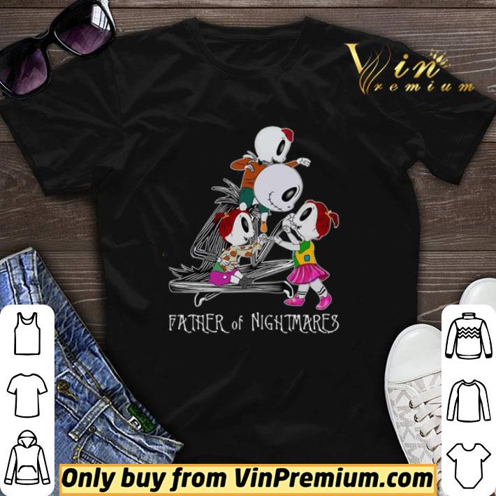 Jack Skellington Father of nightmare with two daughters and son shirt sweater