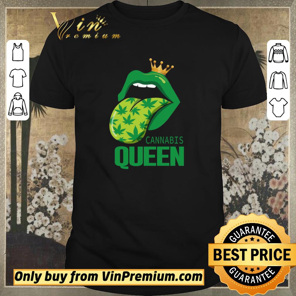 Awesome Lips Green Cannabis Queen shirt sweater
