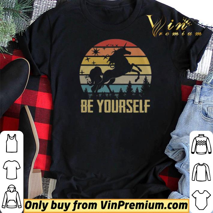 Unicorn Be Yourself Vintage In The Forest shirt sweater