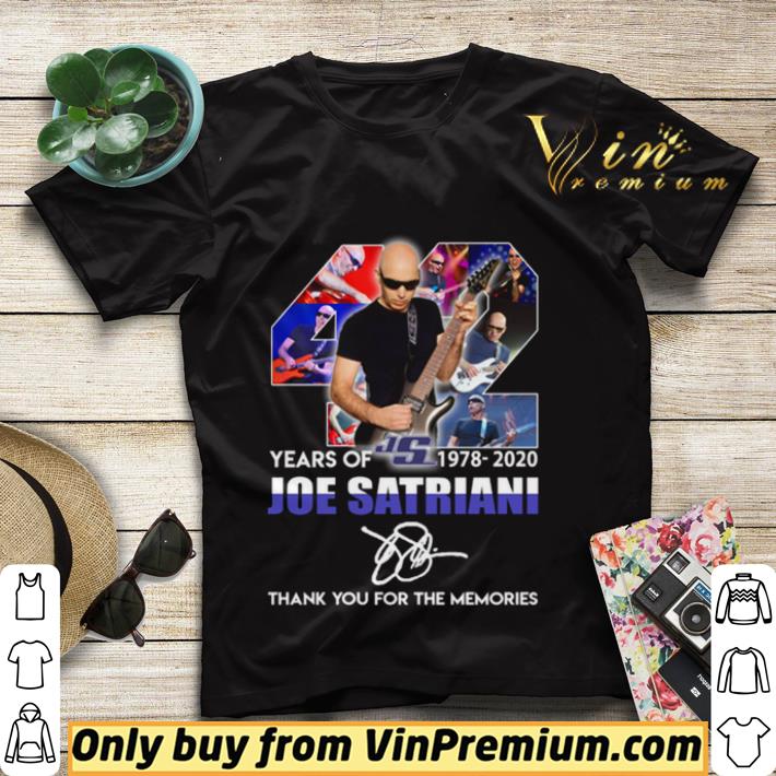 57e1bea8 42 years of 1978 2020 joe satriani thank you for the memories signature shirt sweater 4 - 42 Years of 1978-2020 Joe Satriani thank you for the memories signature shirt sweater