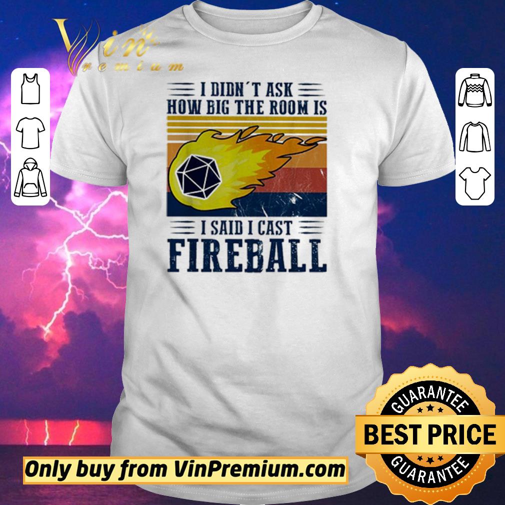 Pretty I didn’t ask how big the room is I said I cast fireball shirt sweater
