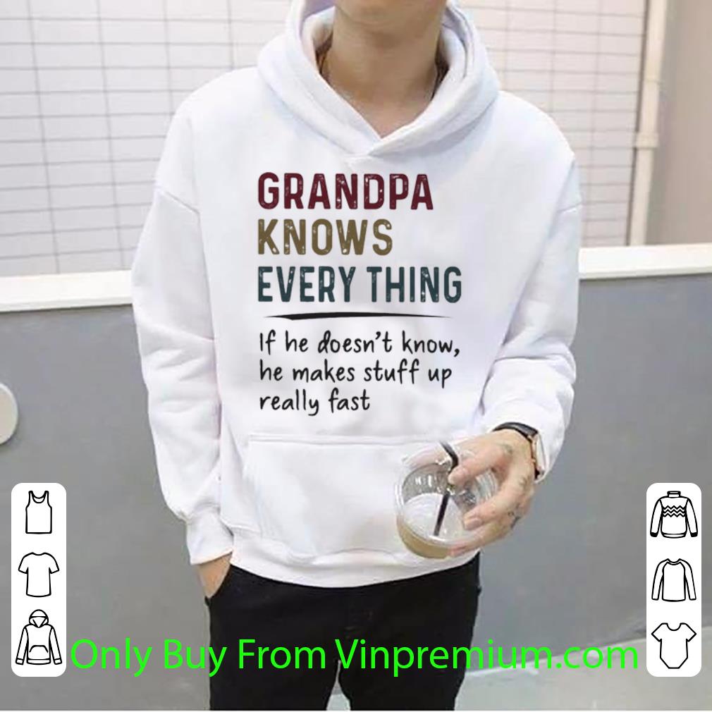 593a684c official grandpa knows everything if he doesn t know father s day shirt 4 - Official Grandpa Knows Everything If He Doesn’t Know Father's Day shirt