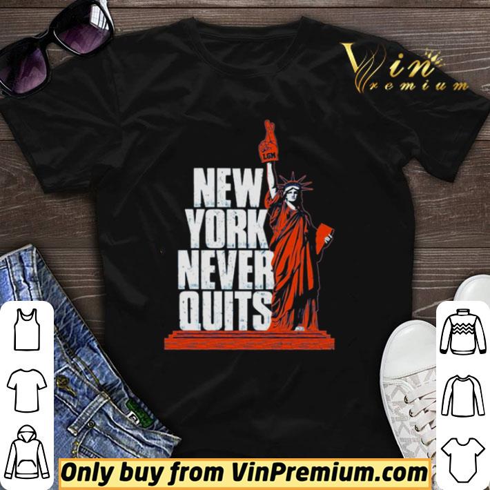 Athlete Statue of Liberty New York never quits shirt sweater