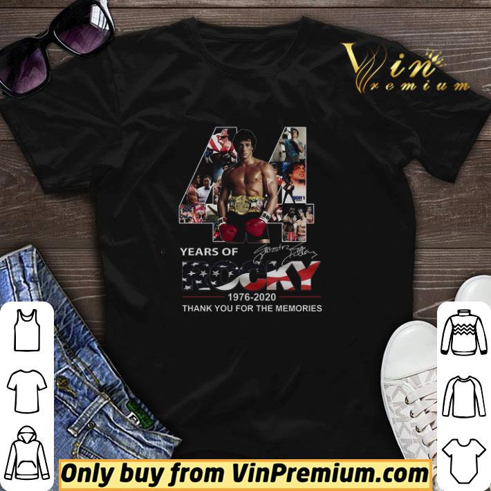 44 Years Of Rocky 1976 2020 Signature Thank You For The Memories shirt sweater