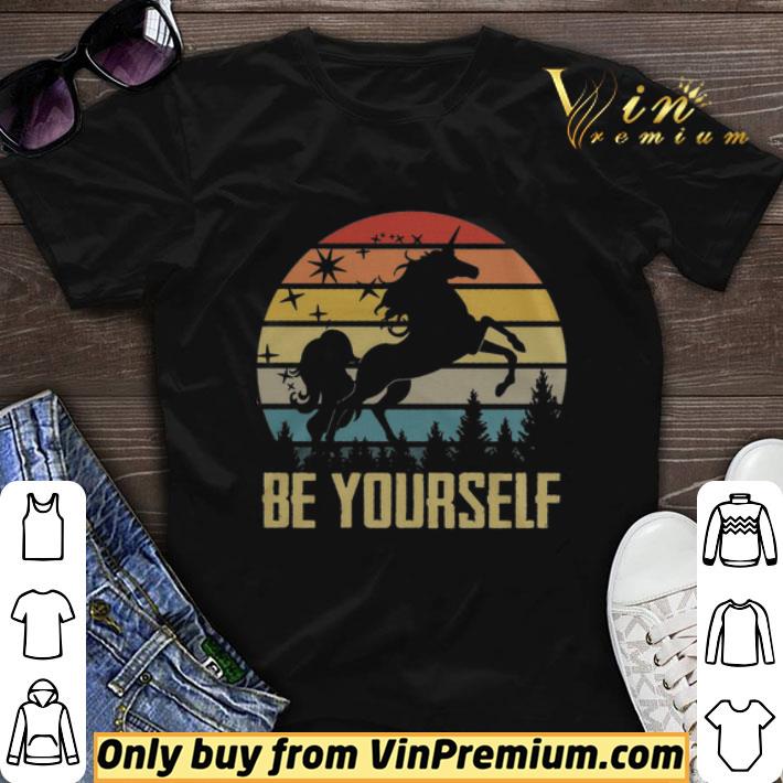 Unicorn Be Yourself Vintage In The Forest shirt sweater
