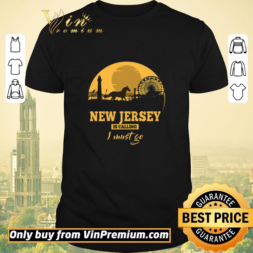 Hot Horse Sunset New Jersey Is Calling I Must Go shirt sweater