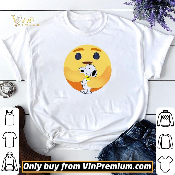 Facebook Care Emoji Hug Snoopy And Woodstock shirt sweater
