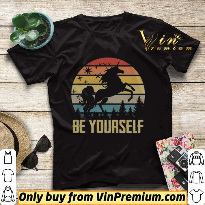 680c081f unicorn be yourself vintage in the forest shirt sweater 4 - Unicorn Be Yourself Vintage In The Forest shirt sweater