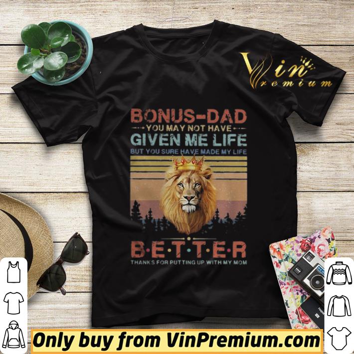 69abe729 lion bonus dad better thanks for putting up with my mom vintage shirt sweater 4 - Lion bonus-dad better thanks for putting up with my mom vintage shirt sweater