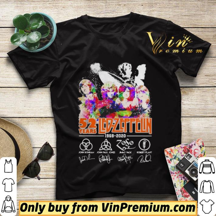 6a94b5b1 led zeppelin 52 year 1968 2020 signatures shirt sweater 4 - Led Zeppelin 52 Year 1968 2020 Signatures shirt sweater