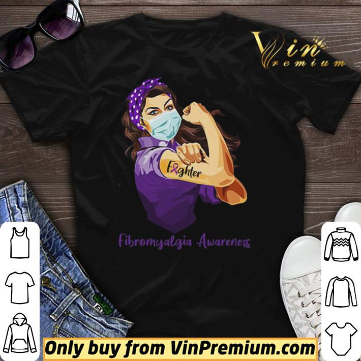 Strong Woman Tattoo Fighter Fibromyalgia Awareness shirt sweater