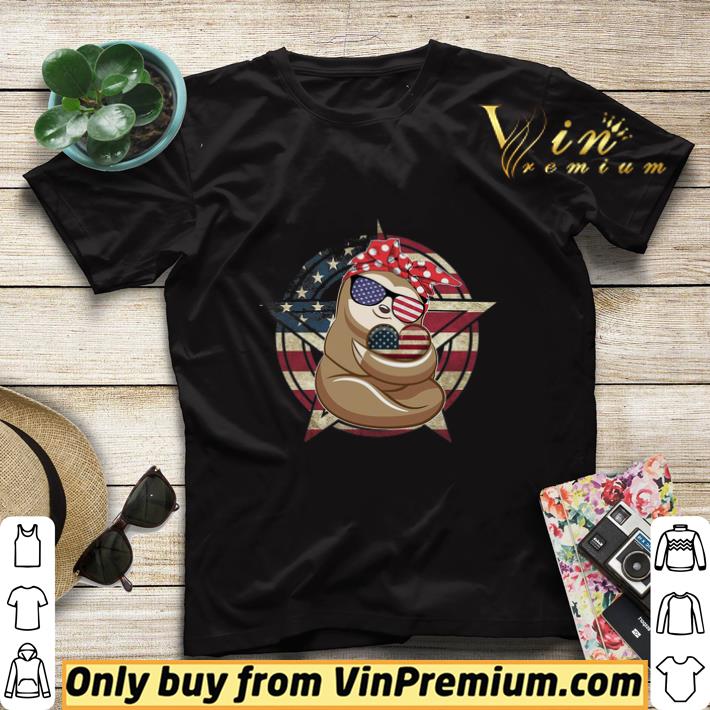 7072d2ae sloth hug heart american flag happy 4th of july shirt sweater 4 - Sloth Hug Heart American Flag Happy 4th Of July shirt sweater