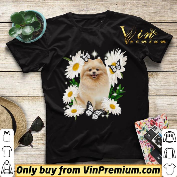 70b21628 pomeranian daisy flower classic shirt sweater 4 - Pomeranian Daisy flower Classic shirt sweater